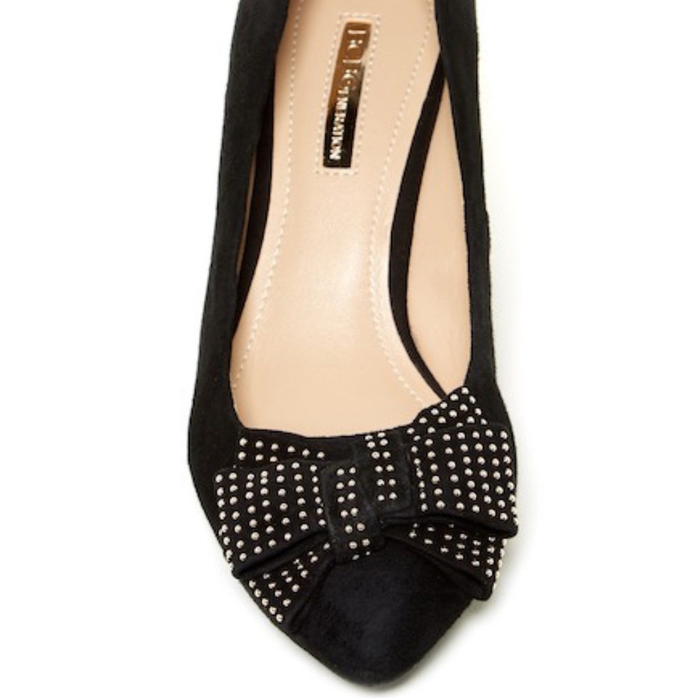 Like New BCBG Real Suede Pointed Toe Wedge Heels